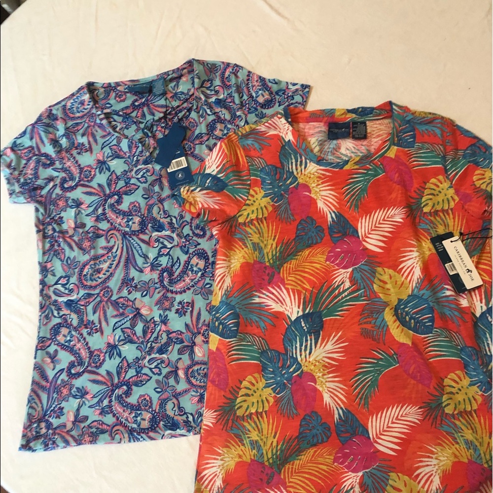 2 Caribbean Joe Tops S